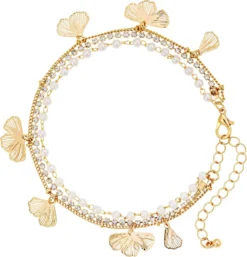 Bijou Brigitte Armbänder Gold|Blumenschmuck>Armband - Triple Glam gold
