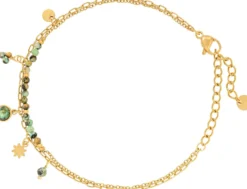 Bijou Brigitte Edelstahlschmuck In Gold|Armbänder Gold>Armband - Turquoise Steel türkis, gold
