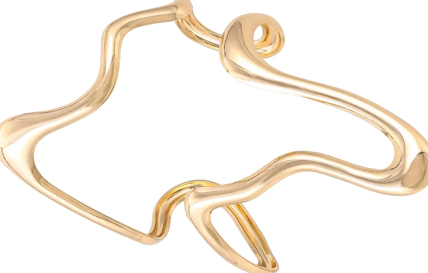 Bijou Brigitte Armbänder Gold|Armreifen>Armreif - Asymmetrical Catch gold