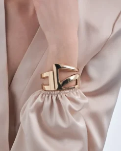 Bijou Brigitte Armbänder Gold|Armreifen>Armreif - Asymmetrical Shine gold