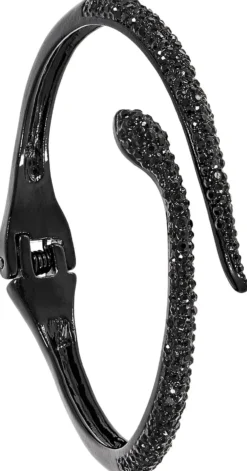 Bijou Brigitte Armreifen>Armreif - Black Snake schwarz