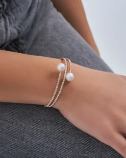 Bijou Brigitte Armbänder Gold|Perlenarmbänder>Armreif - Dreamy Pearls gold