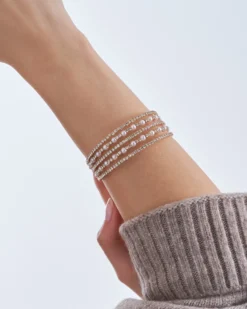 Bijou Brigitte Armbänder Gold|Perlenarmbänder>Armreif - Elegant Rows gold