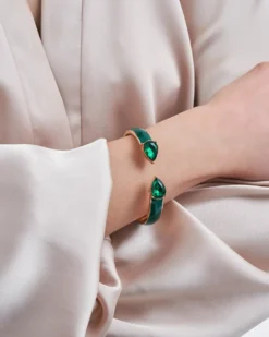 Bijou Brigitte Armreifen>Armreif - Emerald Gleam grün