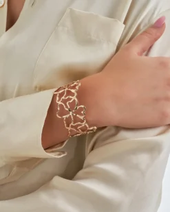 Bijou Brigitte Armbänder Gold|Blumenschmuck>Armreif - Floral Essence gold