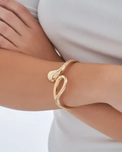 Bijou Brigitte Armbänder Gold|Armreifen>Armreif - Flowy Gleam gold