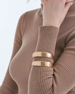 Bijou Brigitte Armbänder Gold|Armreifen>Armreif - en Satin gold