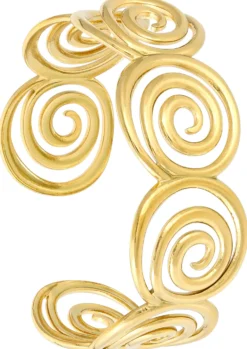 Bijou Brigitte Edelstahlschmuck In Gold|Armbänder Gold>Armreif - en Swirl gold