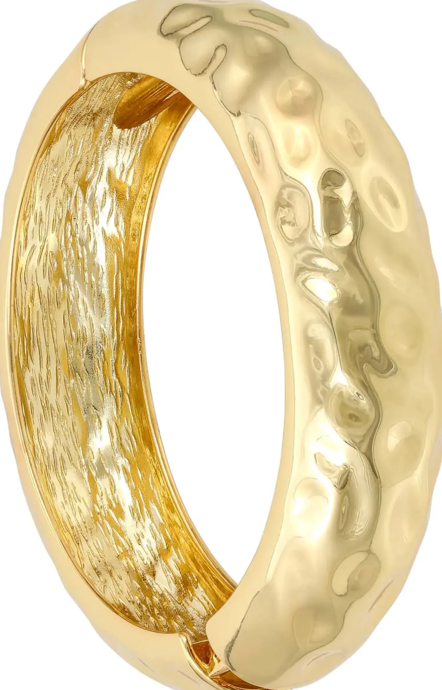 Bijou Brigitte Armbänder Gold|Basics>Armreif - Hammered Basic gold