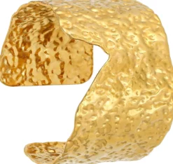 Bijou Brigitte Armbänder Gold|Boho-Schmuck>Armreif - Hammered Beauty gold