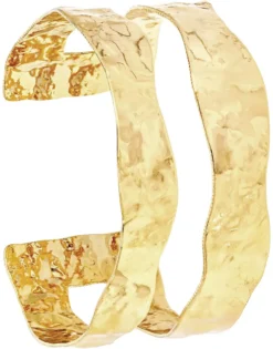 Bijou Brigitte Armbänder Gold|Basics>Armreif - Hammered Rows gold
