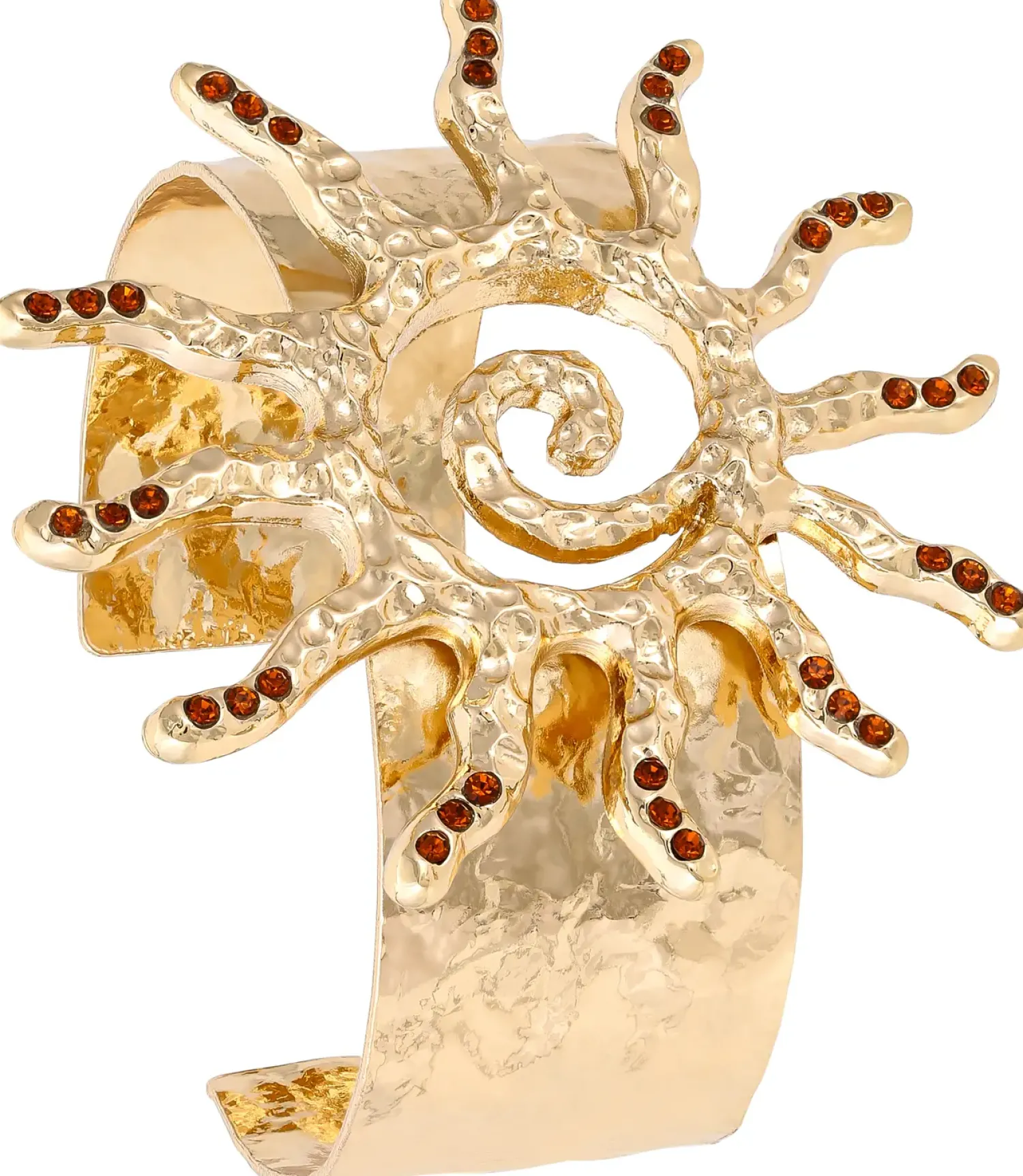 Bijou Brigitte Armbänder Gold|Boho-Schmuck>Armreif - Hammered Sun gold