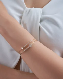 Bijou Brigitte Armbänder Gold|Für Bestimmte Personen>Armreif - Heart Rows gold