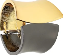 Bijou Brigitte Armbänder Gold>Armreif - Hematite Statement gold, grau