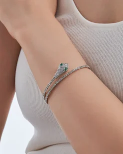Bijou Brigitte Armreifen>Armreif - Lovely Venom silber