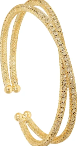 Bijou Brigitte Armbänder Gold|Armreifen>Armreif - Mesh Sparkle gold