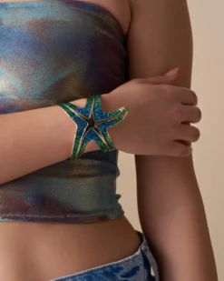 Bijou Brigitte Armbänder Gold|Maritimer Schmuck>Armreif - Ocean Star gold, grün, blau