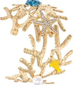 Bijou Brigitte Armbänder Gold|Perlenarmbänder>Armreif - Perfect Coral gold