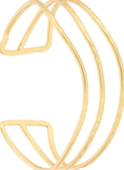 Bijou Brigitte Armbänder Gold|Armreifen>Armreif - Pounded gold
