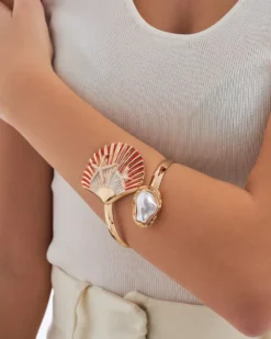 Bijou Brigitte Armbänder Gold|Muschelschmuck>Armreif - Sea Shell gold