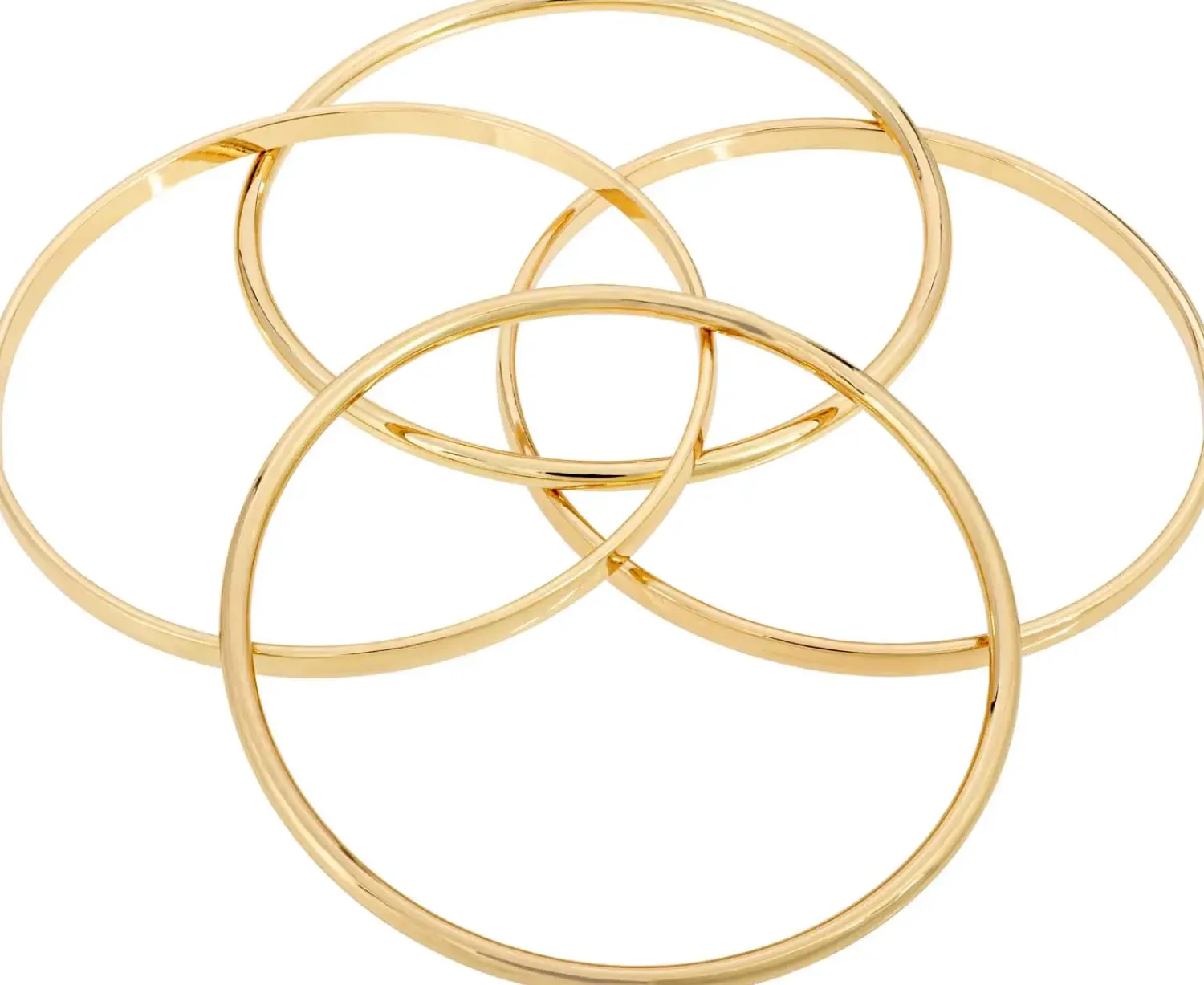 Bijou Brigitte Armbänder Gold|Basics>Armreif-Set - en Four gold