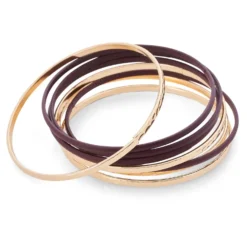 Bijou Brigitte Armbänder Gold|Armreifen>Armreif-Set - Ruby Bliss gold, burgundy