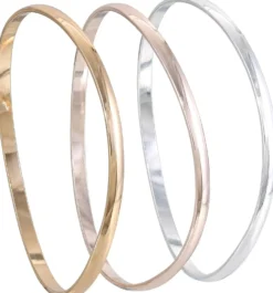 Bijou Brigitte Armbänder Gold|Basics>Armreif-Set - Wavy Trio gold, roségold, silber