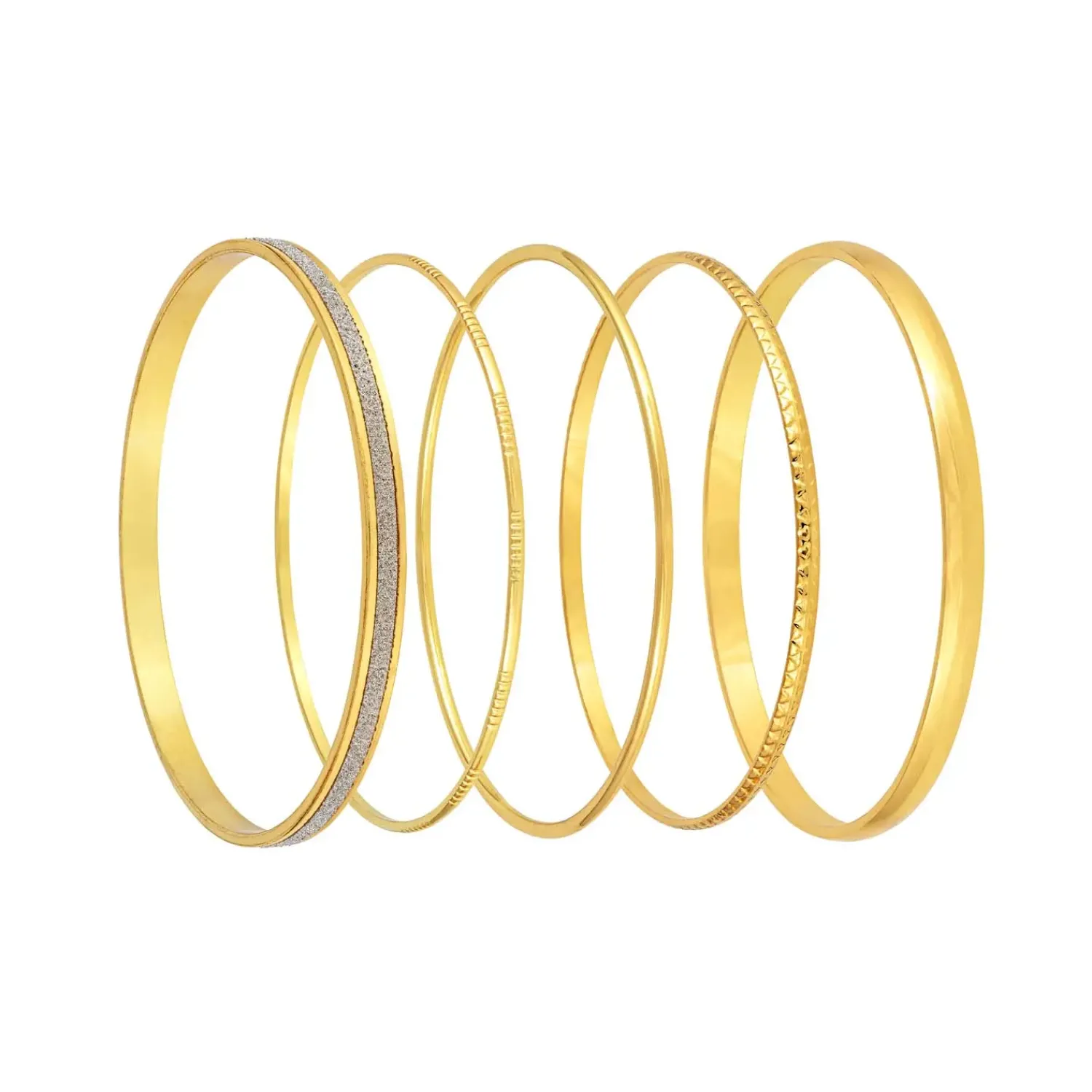 Bijou Brigitte Armbänder Gold|Basics>Armreif-Set - Wonderful gold