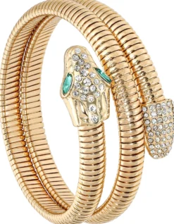 Bijou Brigitte Armbänder Gold|Armreifen>Armreif - Shiny Snake gold