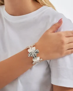 Bijou Brigitte Armreifen>Armreif - Silver Blossom silber