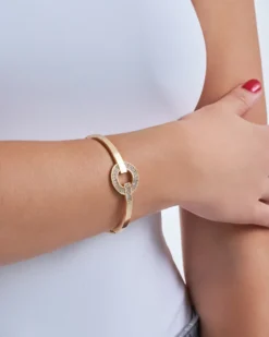 Bijou Brigitte Armbänder Gold|Armreifen>Armreif - Sparkling Circle gold