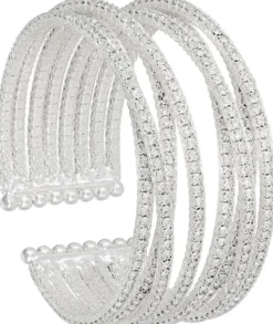 Bijou Brigitte Brautschmuck|Hochzeitsgäste>Armreif - Sparkling Mesh silber