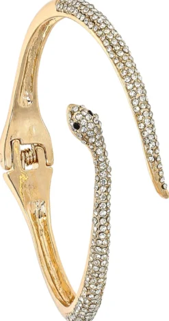 Bijou Brigitte Armbänder Gold|Armreifen>Armreif - Sparkling Snake gold