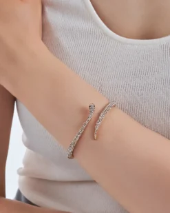 Bijou Brigitte Armbänder Gold|Armreifen>Armreif - Sparkling Snake gold