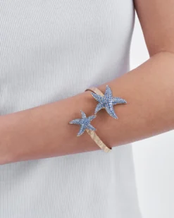 Bijou Brigitte Armbänder Gold|Maritimer Schmuck>Armreif - Sparkling Stars gold, blau