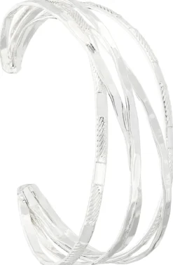 Bijou Brigitte Boho-Schmuck|Armreifen>Armreif - Structured Shine silber