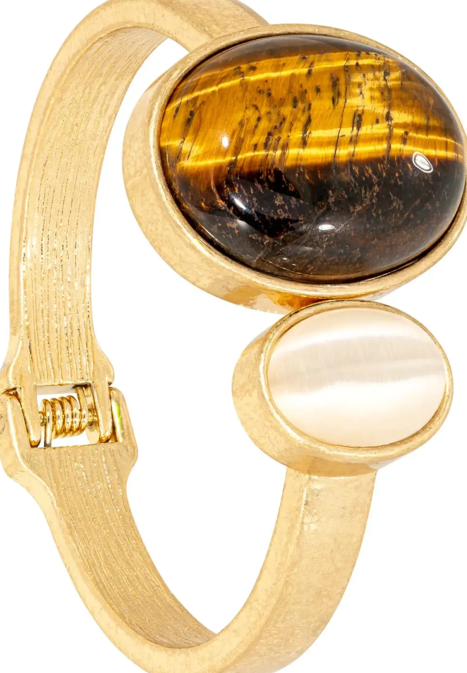 Bijou Brigitte Edelsteinarmbänder|Armbänder Gold>Armreif - Tiger Eye braun, gold