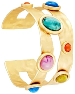 Bijou Brigitte Bunter Schmuck|Bunte Armbänder>Armreif - Wonderful Stones gold, mehrfarbig