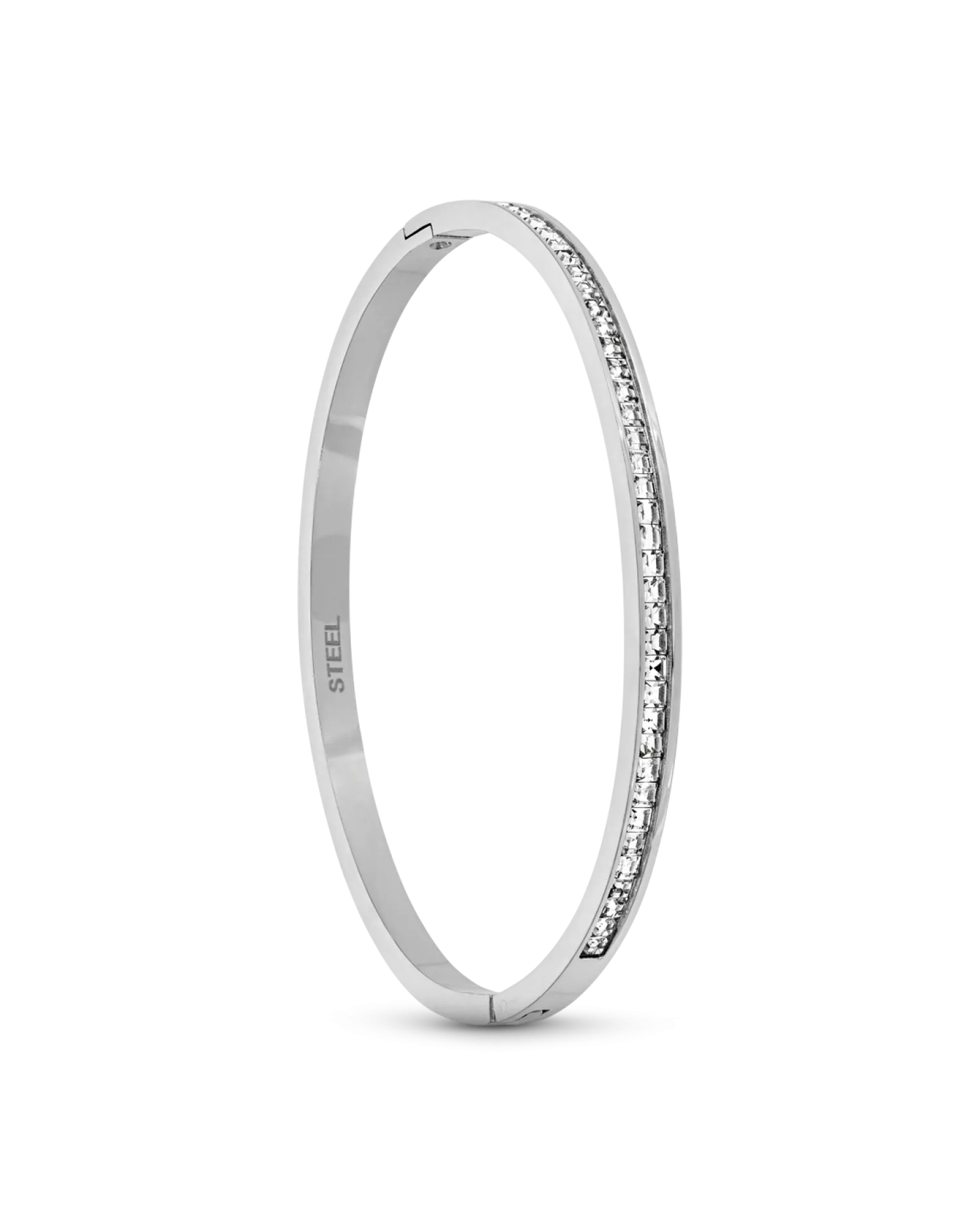 Bijou Brigitte Edelstahlarmbänder|Wasserfester Schmuck>Armreif - Zirconia Steel silber