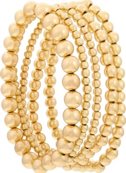 Bijou Brigitte Armbänder Gold|Boho-Schmuck>Arm-Set - en Beads gold