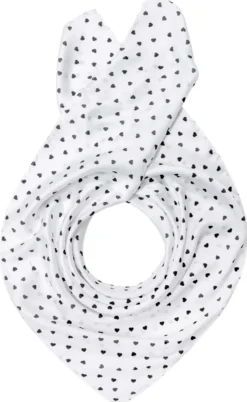 Bijou Brigitte Bandanas|Halstücher>Bandana - Elegant Hearts weiß