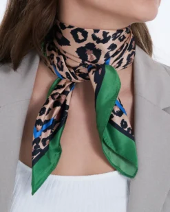 Bijou Brigitte Bandanas|Leo-Schmuck>Bandana - Green Safari beige, braun