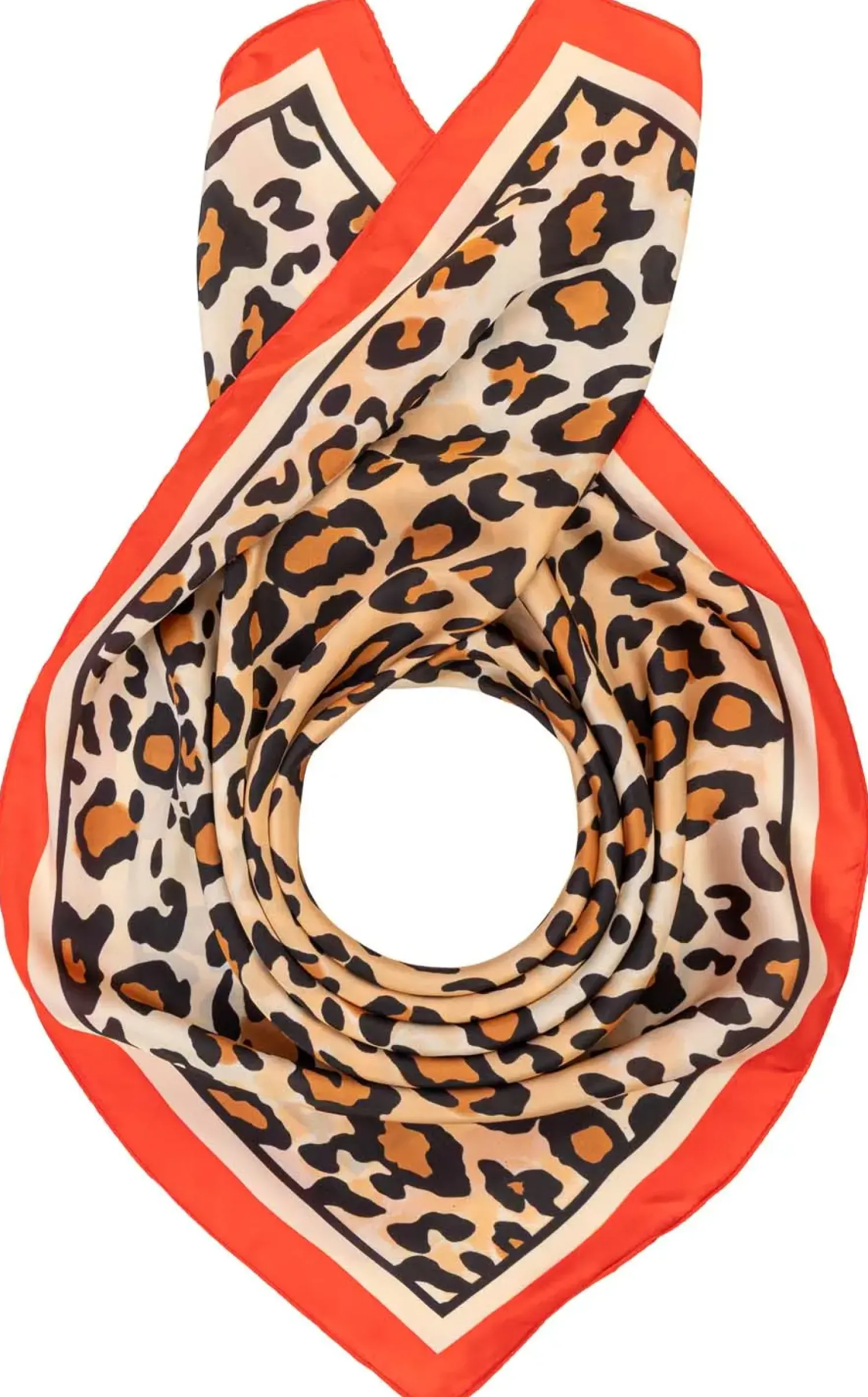 Bijou Brigitte Bandanas|Leo-Schmuck>Bandana - Wild Edge beige, braun, rot