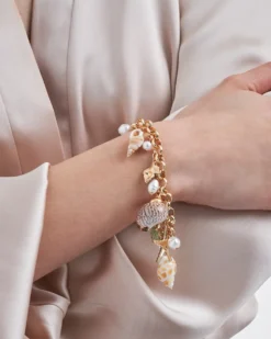 Bijou Brigitte Armbänder Gold|Maritimer Schmuck>Bettelarmband - Beach Love gold
