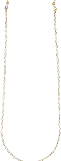 Bijou Brigitte Damen-Sonnenbrillen|Brillenketten>Brillenkette - Cute Pearls gold, weiß