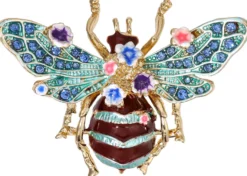 Bijou Brigitte Broschen>Brosche - Blue Bumblebee mehrfarbig