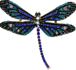 Bijou Brigitte Broschen>Brosche - Blue Dragonfly blau, mehrfarbig
