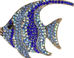 Bijou Brigitte Broschen>Brosche - Blue Sea blau