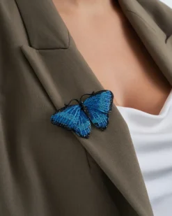 Bijou Brigitte Broschen>Brosche - Blue Wings blau