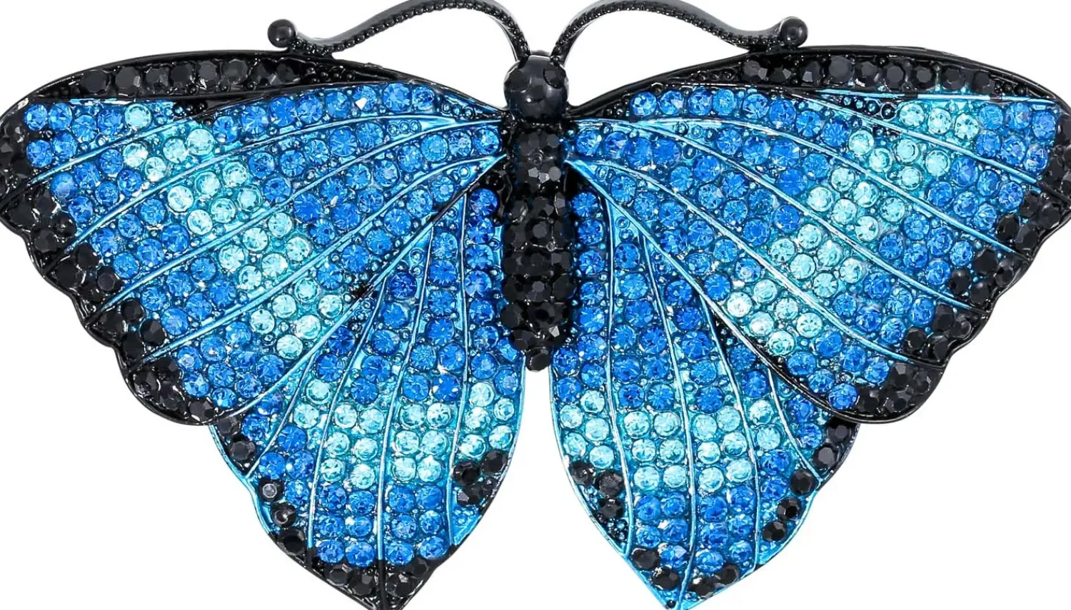 Bijou Brigitte Broschen>Brosche - Blue Wings blau
